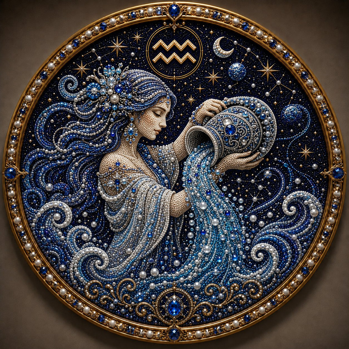 🔥♈12 Zodiac Signs Pearl Art DIY Kit🌙