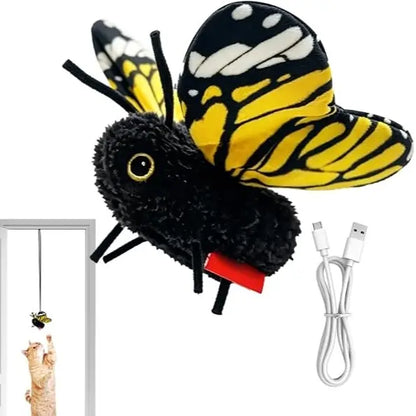 😻Interactive Electric Butterfly & Bluebird Cat Toy🦋 – 3 Flying Modes USB Rechargeable Teaser