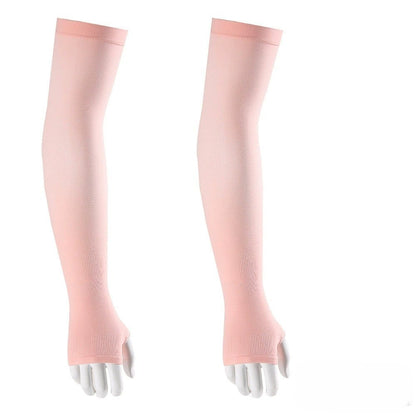 ☀️ UPF 50+ Cooling UV Arm Sleeves | 🧊 High Stretch Compression Fabric | Anti-UV Breathable Sleeves for Men Women