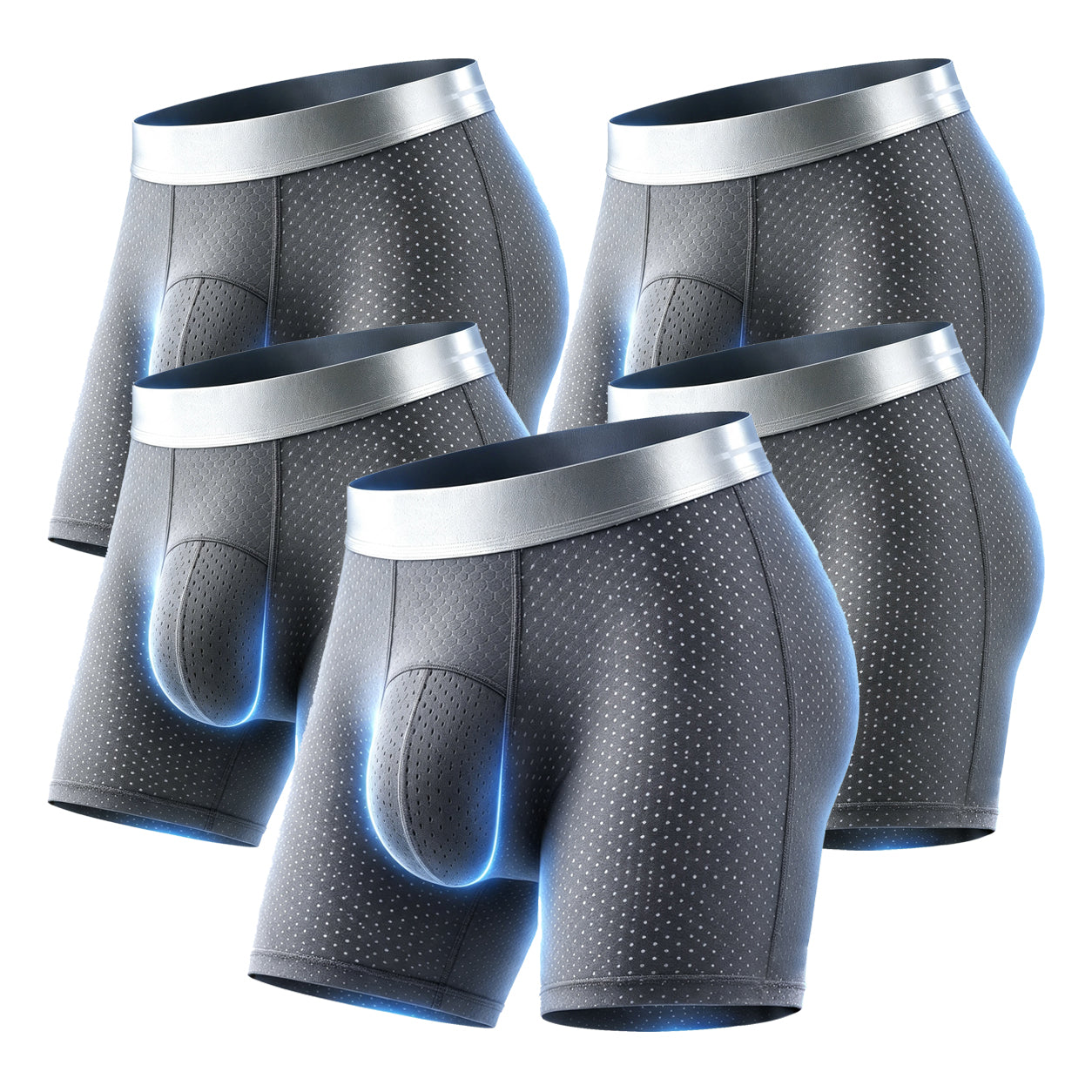 2026 HOT SALE🔥 Premium Leakproof lceSilk Mesh Men's Boxer