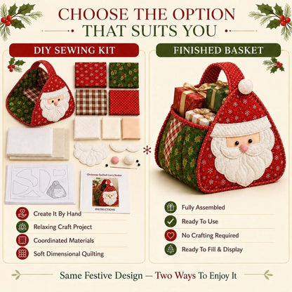 🎉🎄 Christmas Character Quilted DIY Carry Basket🎁