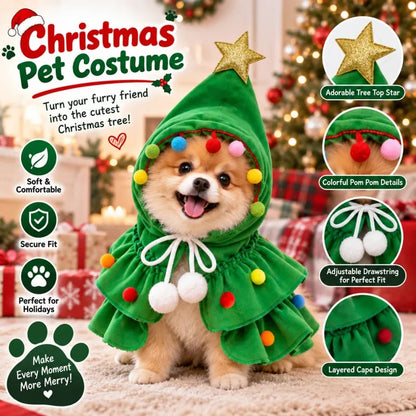 Christmas Tree Pet Cape