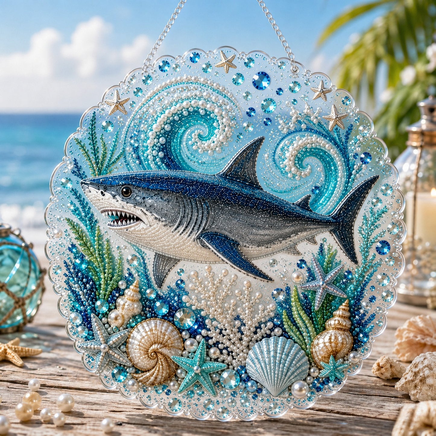 🔥 Last Day 49% OFF - 🌊🎁Ocean Pearl Art DIY Hanging Ornament Kit
