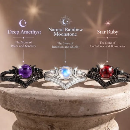 ✨ Vintage Gothic Crescent Ring – Mystical Elegance for Every Day 💍