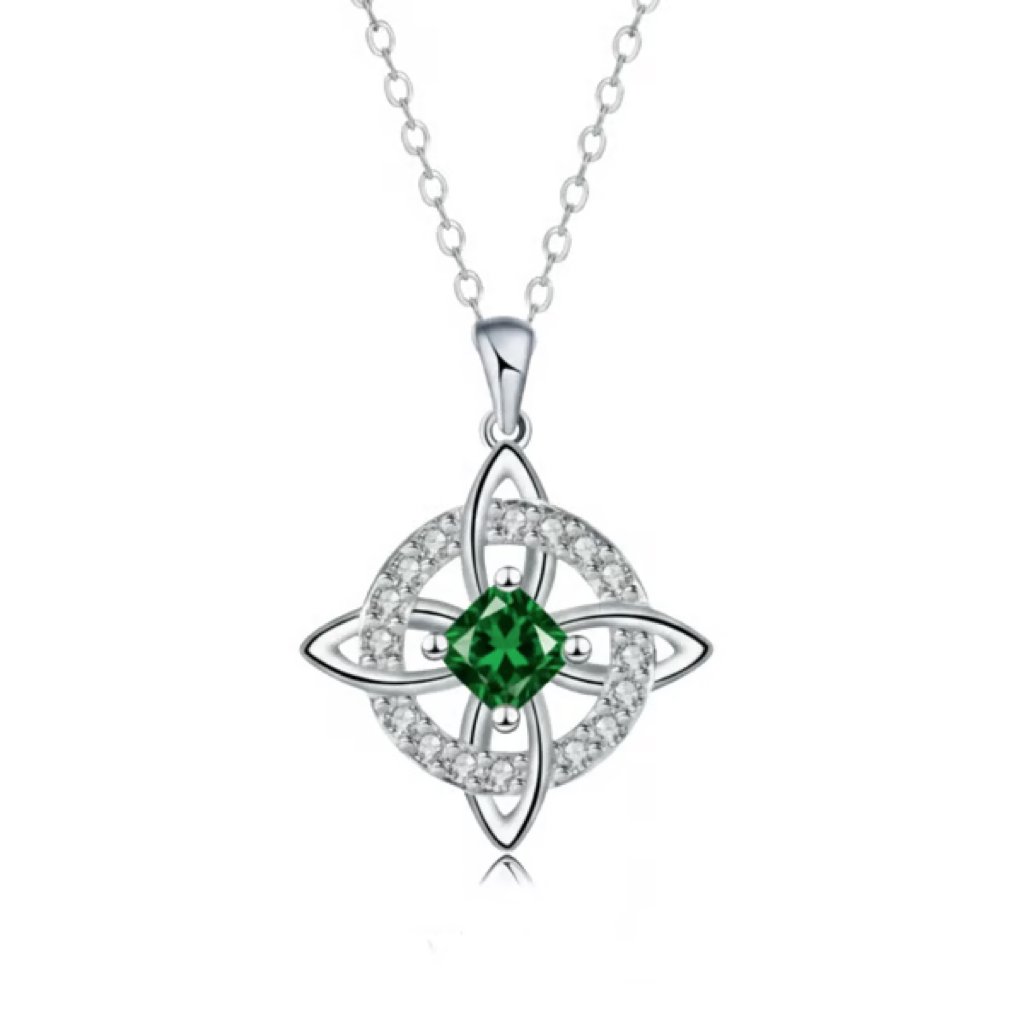 ✨Personalized Witch’s Knot Birthstone Necklace(With Gift Box)