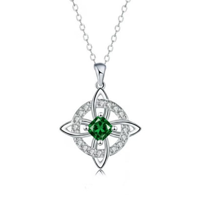 ✨Personalized Witch’s Knot Birthstone Necklace(With Gift Box)