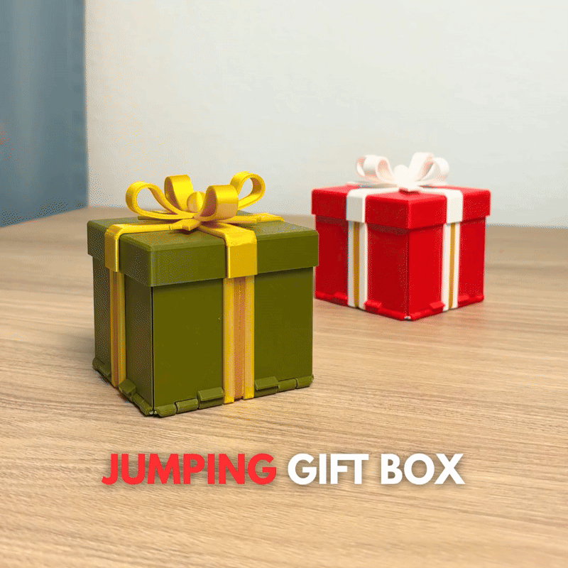 Jumping Christmas Pop Up Surprise Gift Box