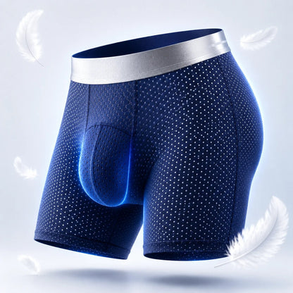 2026 HOT SALE🔥 Premium Leakproof lceSilk Mesh Men's Boxer