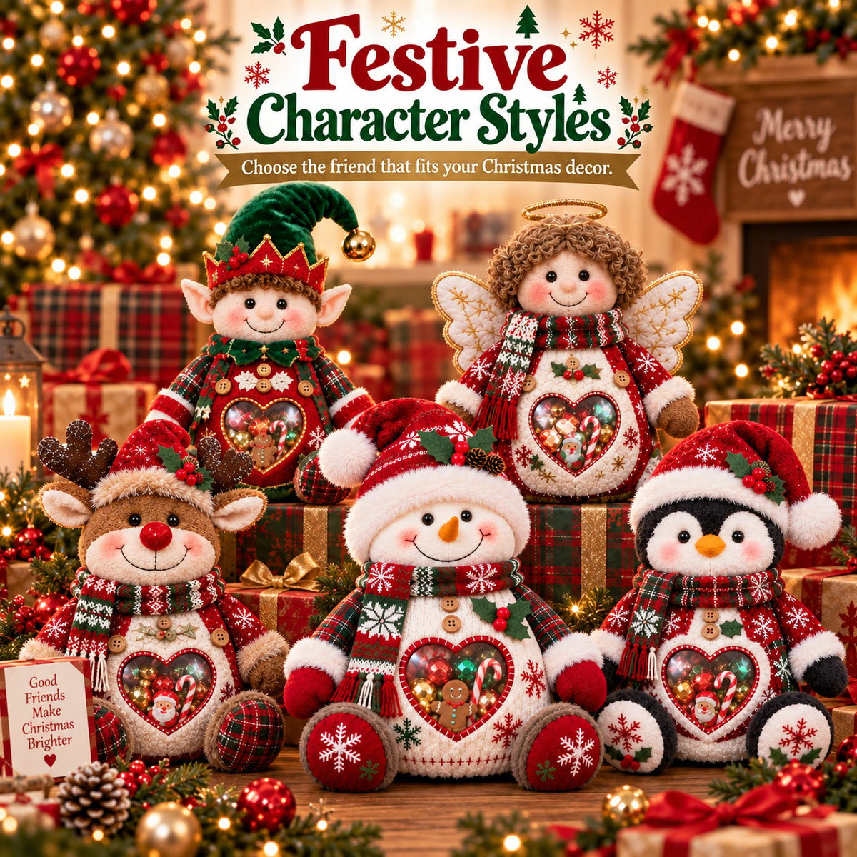 🎅 Refillable Christmas Figurine Treat Holder