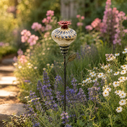 🐦 Retro hummingbird feeder garden pole