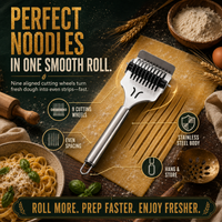 2 Pcs 9-Wheel Rolling Noodle Cutter