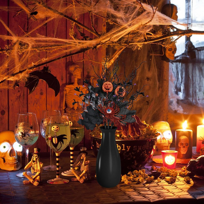 🔥Halloween Early Bird Sale🎃|🖤 Dark Gothic Halloween Stems – Instant Spooky Elegance for Any Vase or Mantel