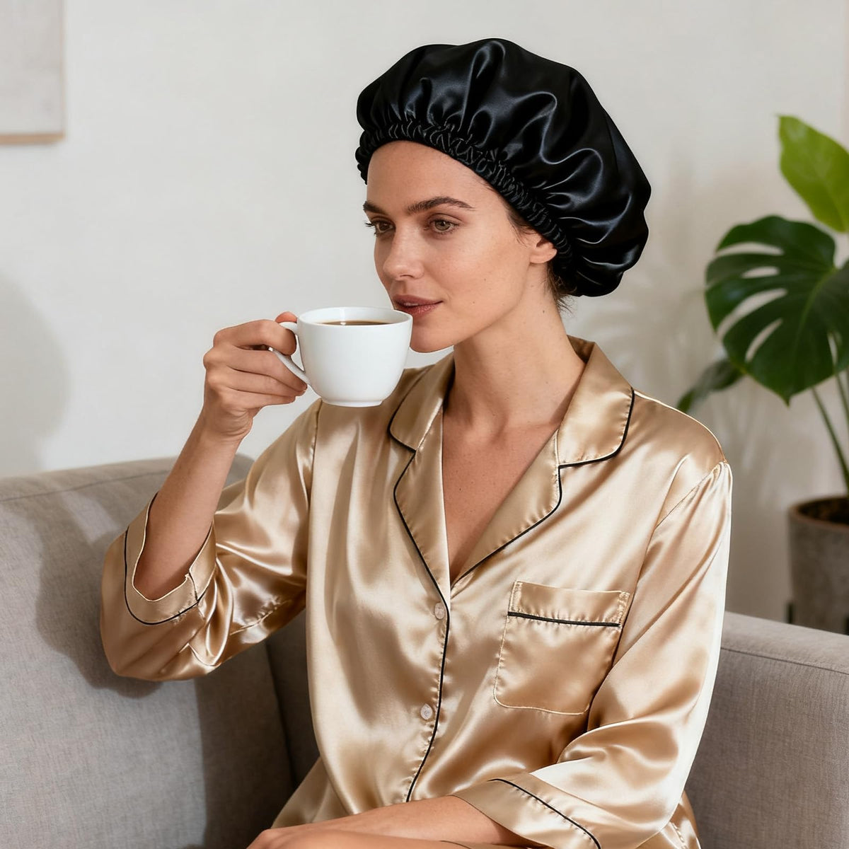 Silkissy-2 in1 Wrap Cap Bonnet