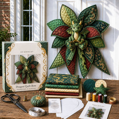 ⏳ Last Day 49% OFF – 🎀 Beginner-Friendly Oversized Quilted Bow Sewing Kit