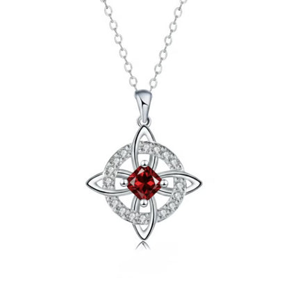 ✨Personalized Witch’s Knot Birthstone Necklace(With Gift Box)
