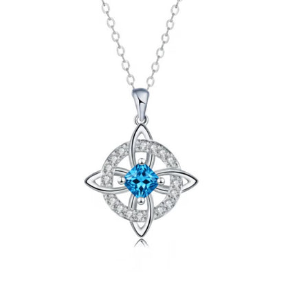 ✨Personalized Witch’s Knot Birthstone Necklace(With Gift Box)