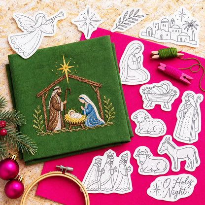 Christmas Stick & Stitch Embroidery Pattern Pack