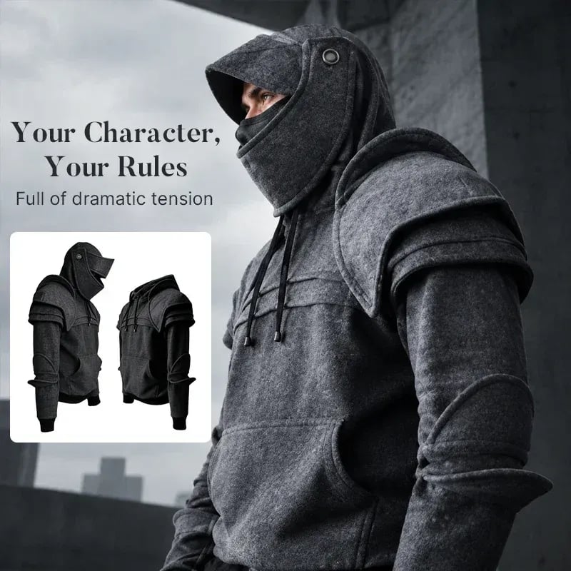 Knight Cosplay Hoodie – Medieval Fantasy Streetwear Pullover!