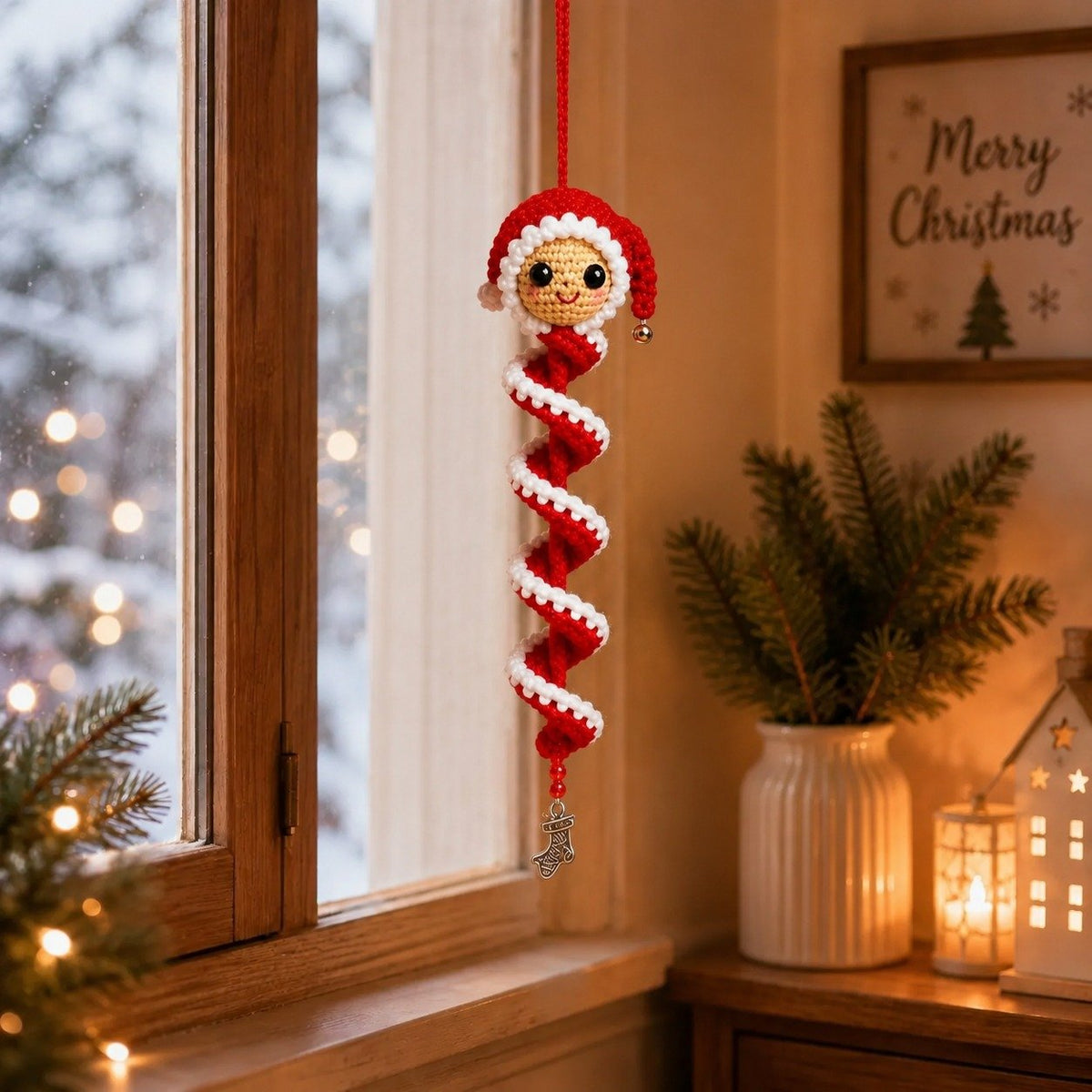 🔥HOT SALE - 49% OFF Crochet Snowman Spiral Oranment DIY Kit🎅🌲