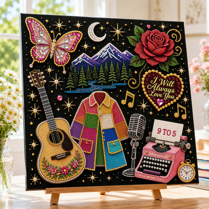 🔥Limited Stock 49% OFF🎤 Premium 3D Pearl Dolly Country Music Tribute Art Kit💎✨