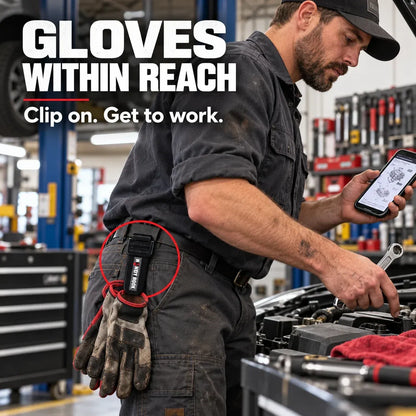 Utility Glove Storage Snap Clip | Never Lose Your Work Gloves Again
