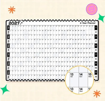 🔥HOT SALE 49% OFF - 📅✨ 2027 Extra-Large Full Year Wall Planner