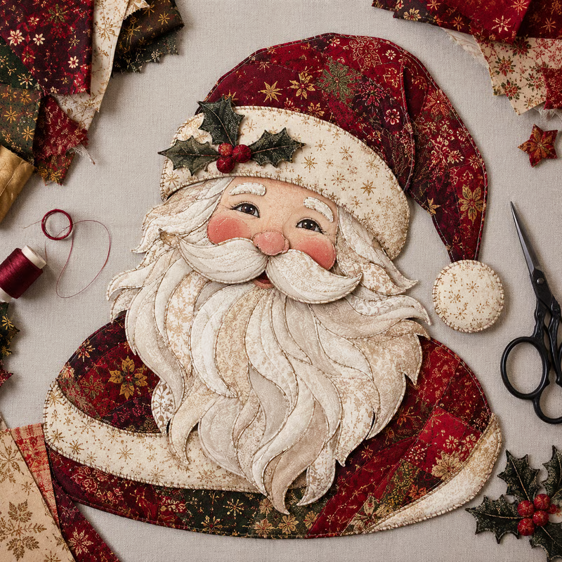 🔥LAST DAY 49% OFF - 🎄🎅Christmas Patchwork Fabric DIY Decor Kit