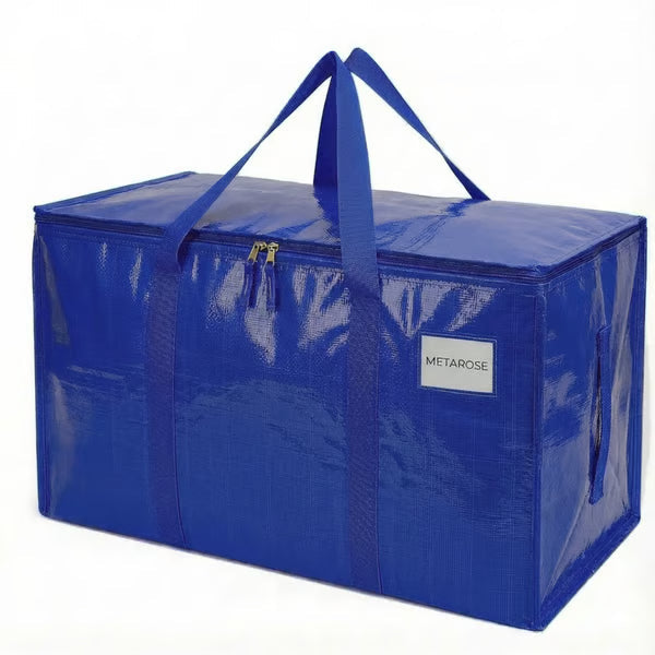 🔥 Black Friday Sale 📦 24 Gallon Extra Large Heavy Duty Foldable Moving Bags With Carrying Handles, Zippers and Tag Pocket, Outdoor Camping, water proof Organiser