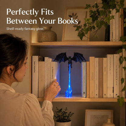 🔥LAST DAY 49% OFF - Dragon Flame Shelf Guardian Ornament📚🎁