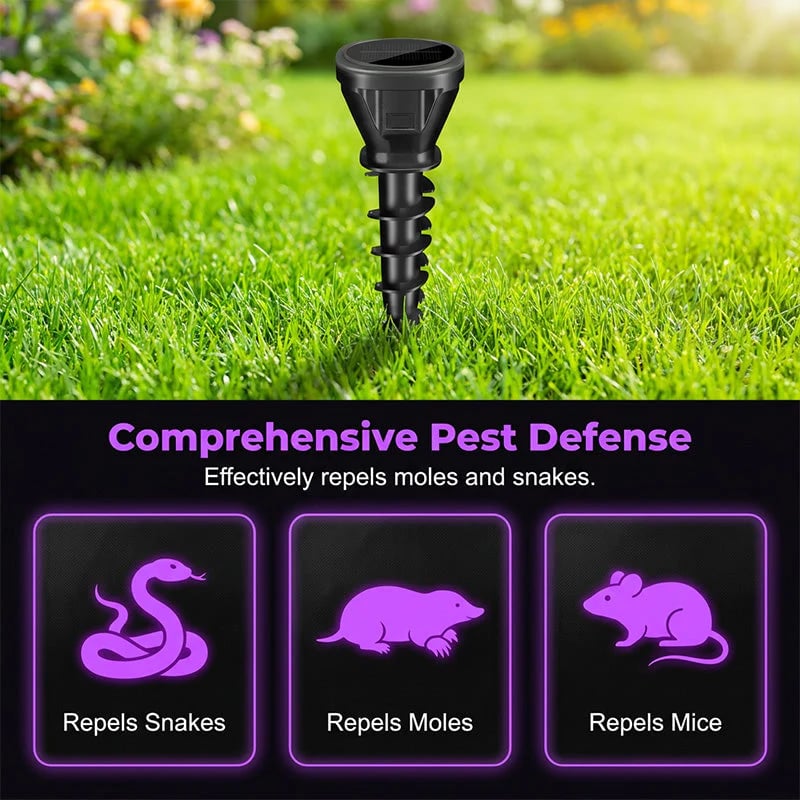 🔥Over 100,000 sold! 🏡️ Solar Powered Ultrasonic Mouse Repeller🛡️ Repel snakes, insects, rodents and protect your home!
