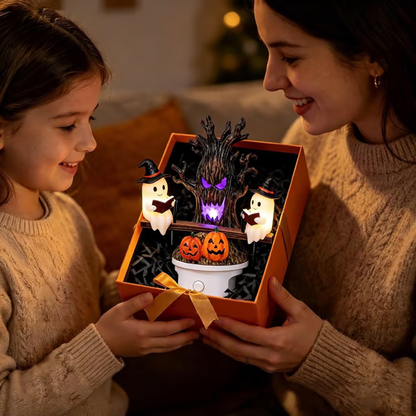 🔥Last Day 49% OFF-🎃👻Animated Seesaw Ghost Plug In LED Night Light