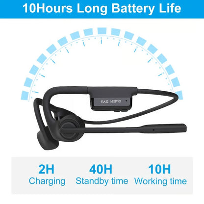 🎁🔥 Open Air Conduction Wireless Bluetooth Headset with Microphone