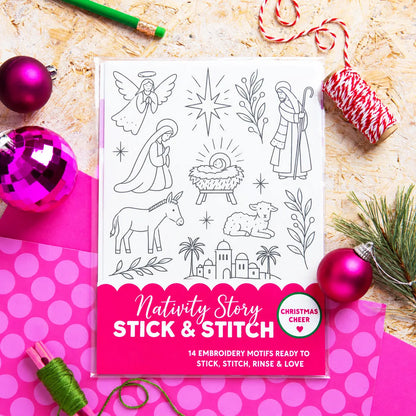 Christmas Stick & Stitch Embroidery Pattern Pack