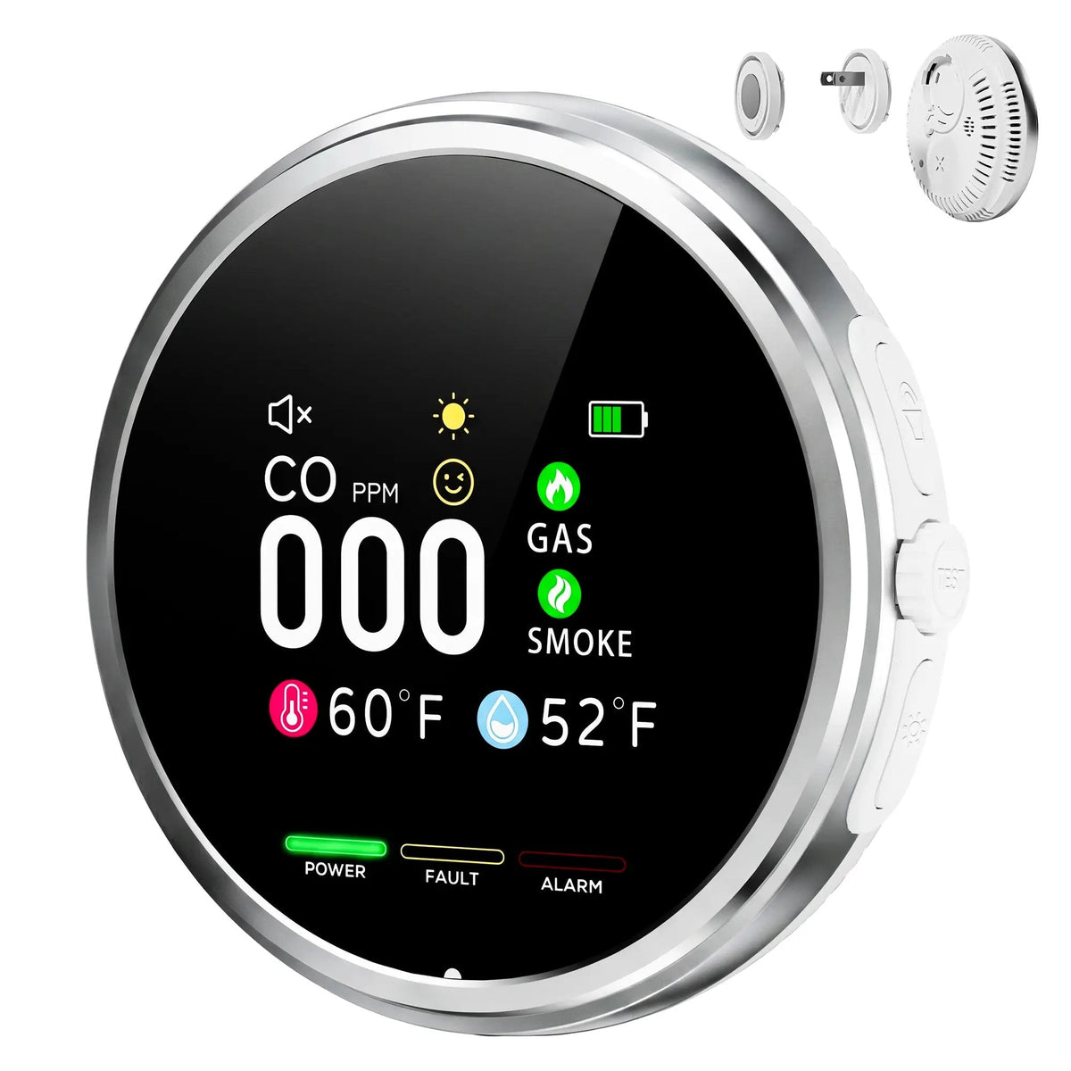 🚨 6-in-1 Plug-In Air Quality Detector | Fast Refresh Home Safety Monitor