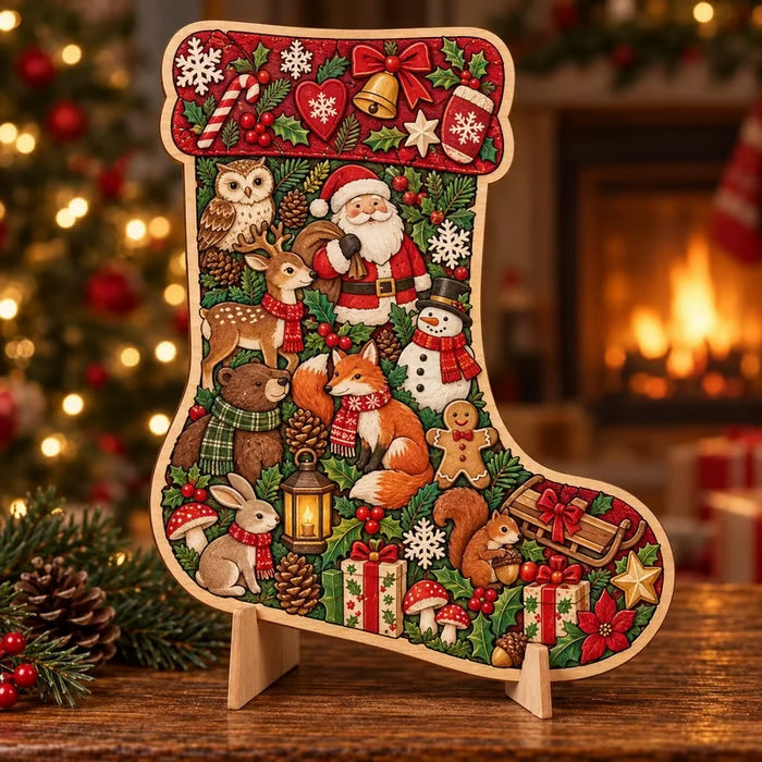 🎄 ✨ Intricate Christmas Keepsake Wooden Puzzle Ornaments