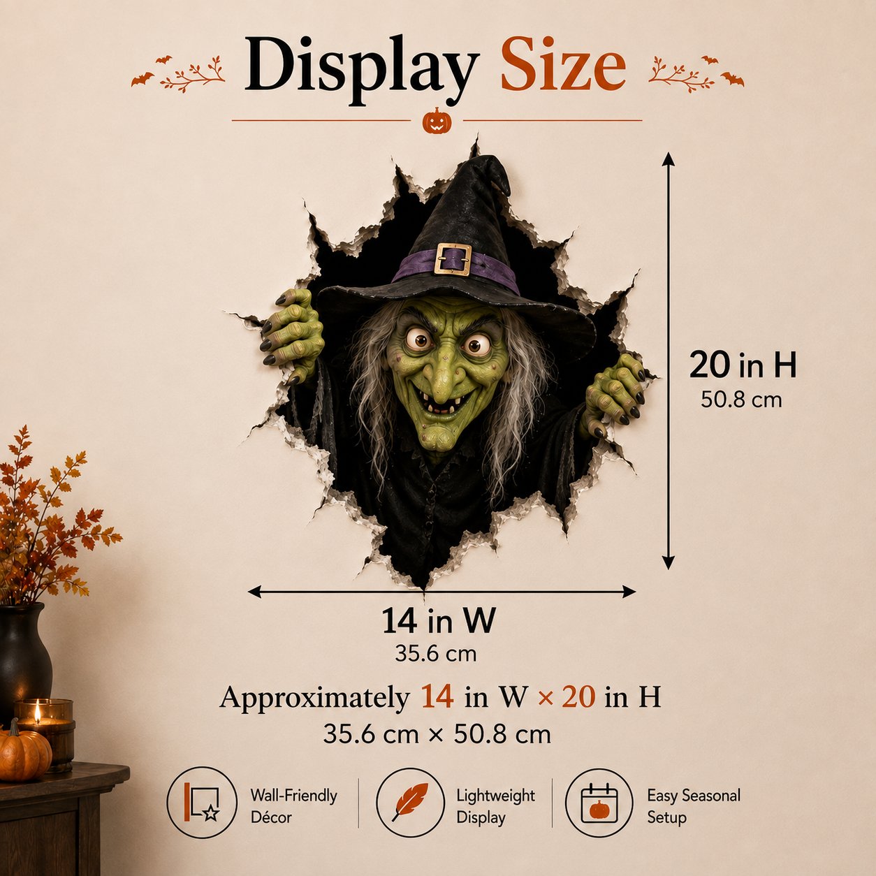 🧙Halloween Break-In 3D Wall Decals🎃