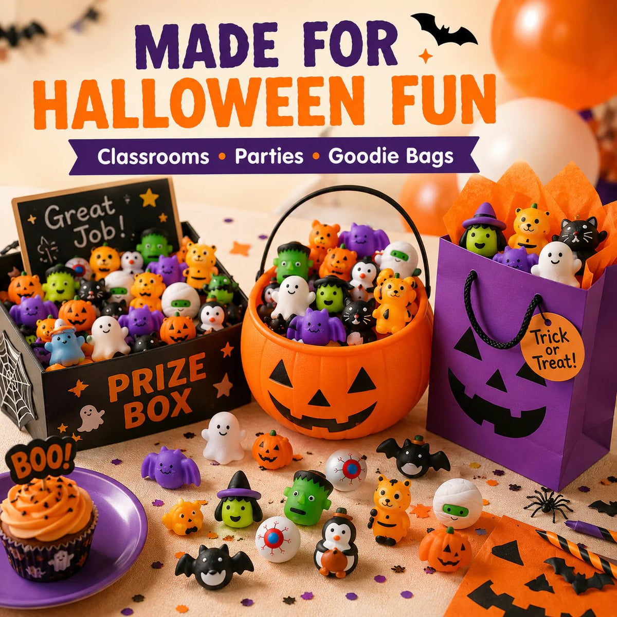 🔥Hot Sale 50% OFF - 🎃🎁 30PCS Halloween Mochi Squishy Toys