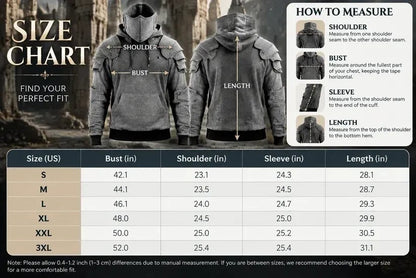 Knight Cosplay Hoodie – Medieval Fantasy Streetwear Pullover!