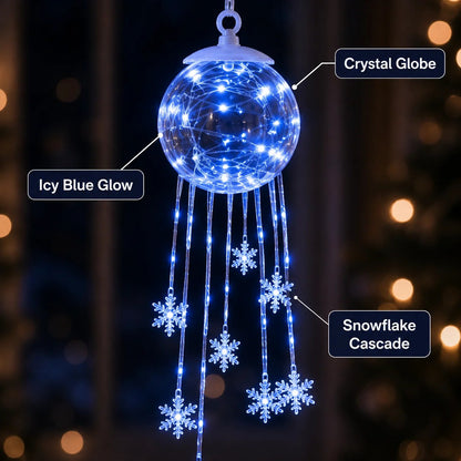 Winter Magic Snowflake CascadeTM – LED Hanging Christmas Ornament❄️