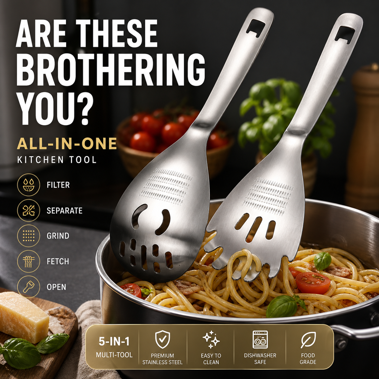 🥳2026 HOT SALE🥳💞50K+ SOLD! 🥄🎁 50% OFF! Stainless Steel Spoon 🏠✅