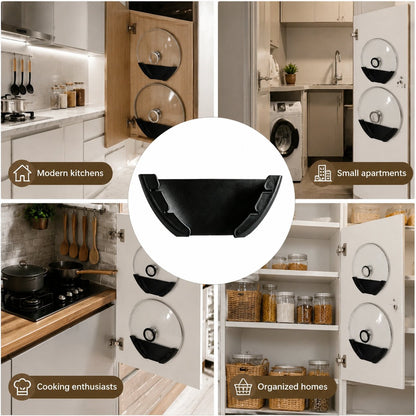 🔥🍳Universal Pot Lid Organizer for Cabinet
