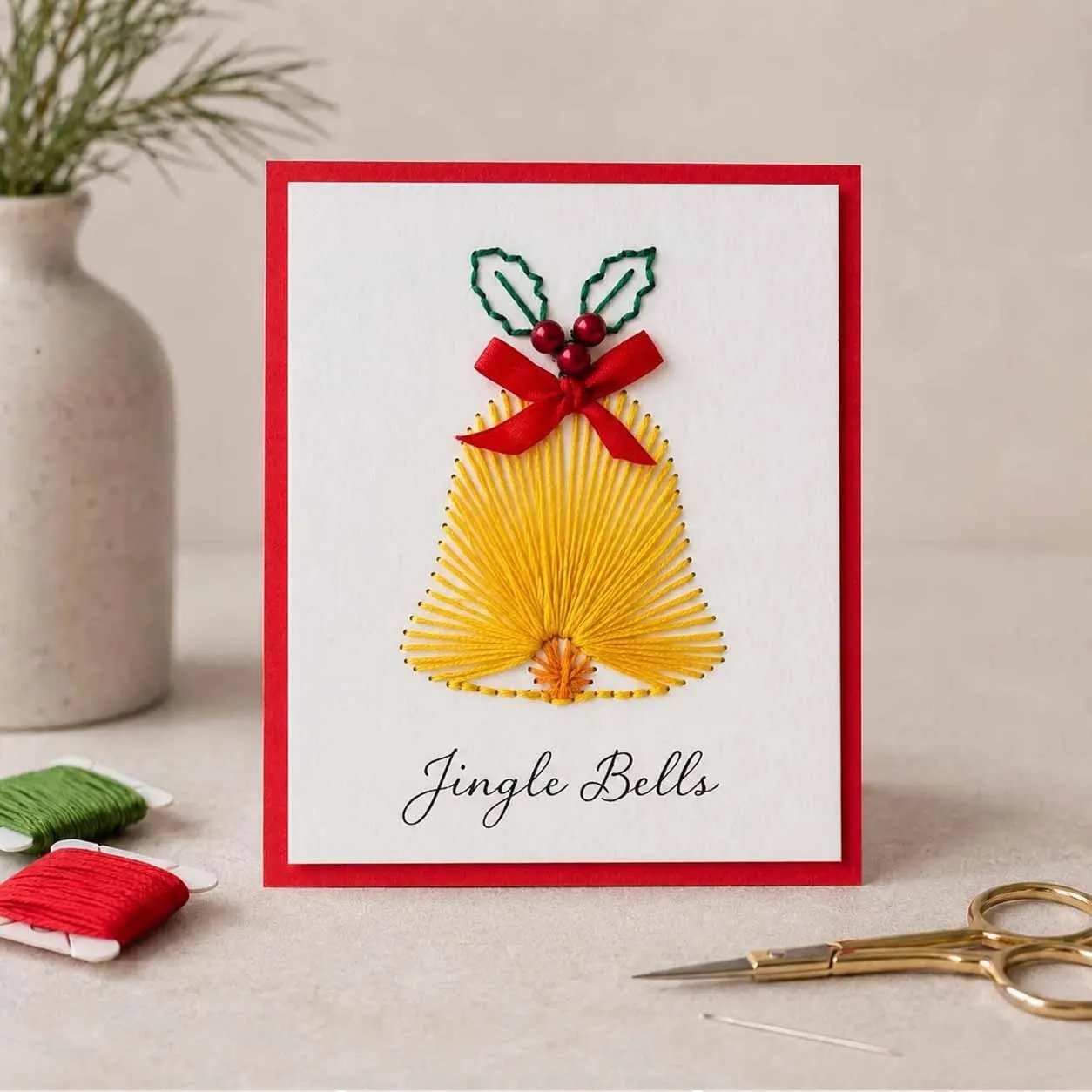 🎁Last Day 50% OFF - Merry & Bright Beginner-Friendly Christmas DIY Card Kit (6 Cards)