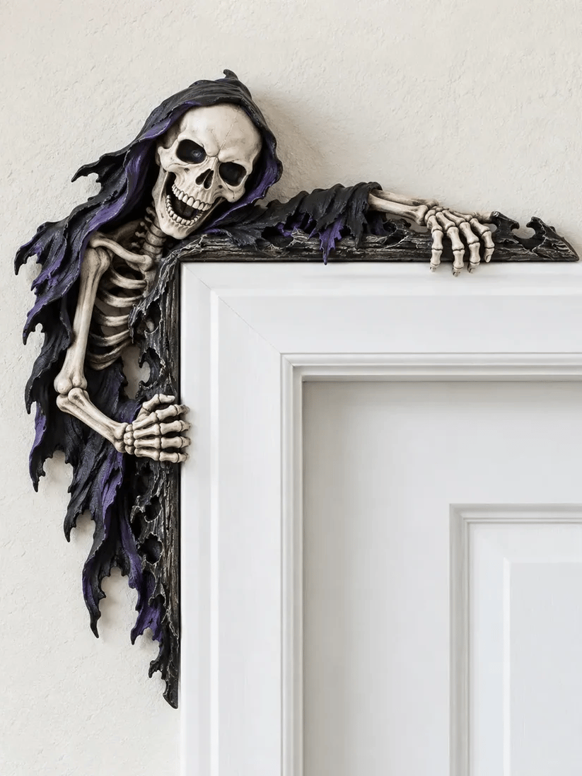 ⏰LAST DAY 50% OFF💀 Spooky Reaper Door Frame Corner Decor