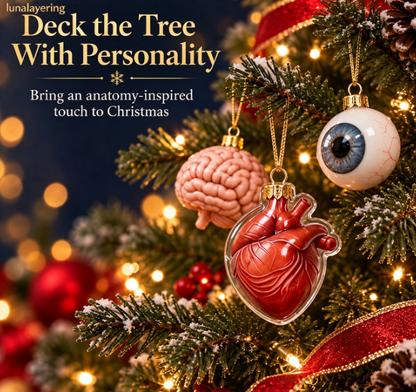 🫀Anatomy Christmas Advent Calendar – Unique Organ-Shaped Ornaments & Holiday Surprises for Nurses, Medical Students & Science Lovers