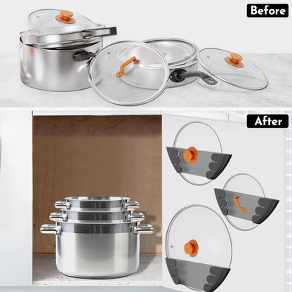 🔥🍳Universal Pot Lid Organizer for Cabinet