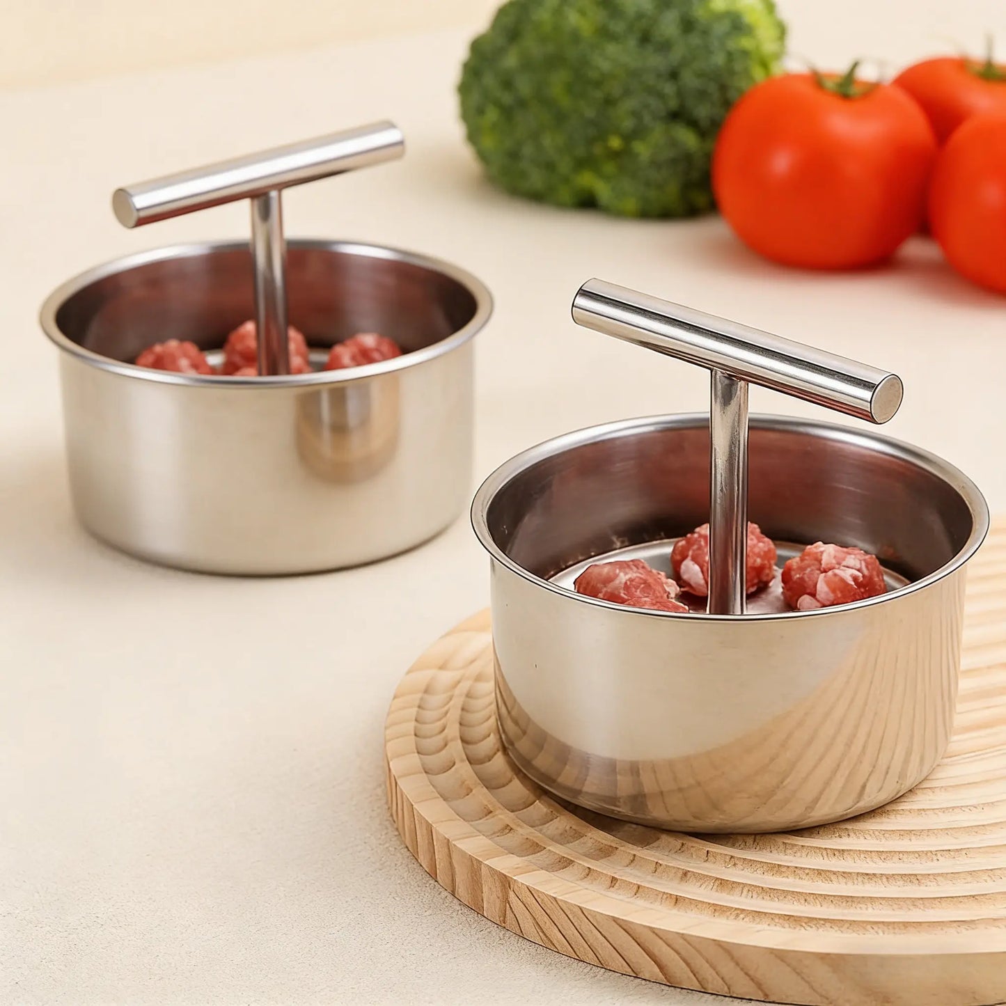 Stainless Steel Meatball Maker with 6 Holes for Quick DIY Meatballs🍲