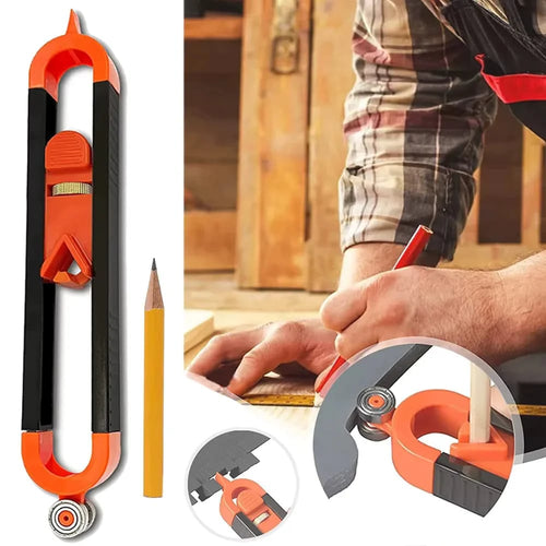 🔥Last Day 49%OFF-Contour Gauge Scribe Tool with Lock and Pencil