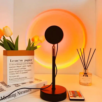 🔥Sunset Lamp Projector Light 16 RGB Colors 180° Rotatable Atmosphere Light