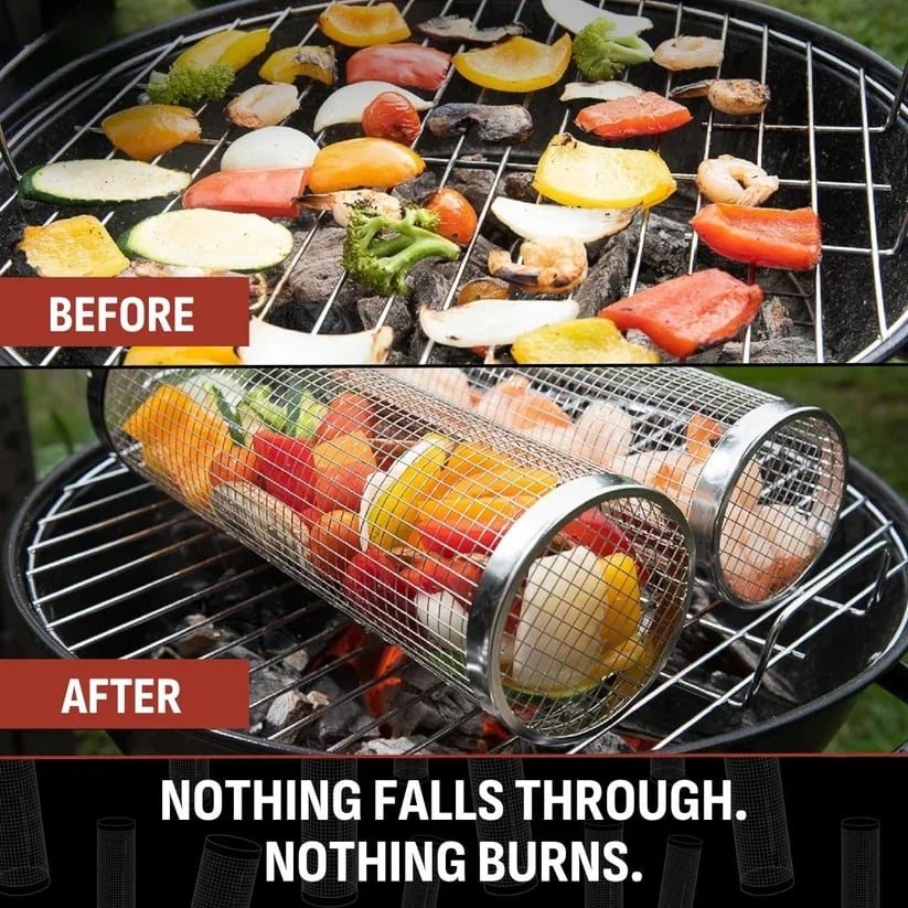 2026 New🔥Rolling Grill Basket