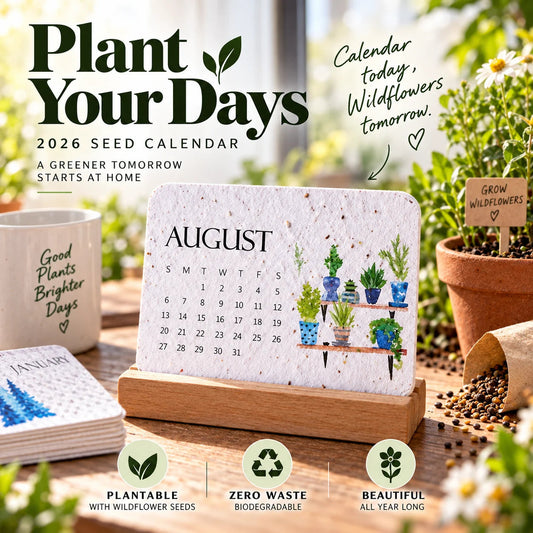 🌼Early Holiday Sale 50% OFF-🌱Eco-Friendly Plantable “Timeless” Seed Calendar 2027